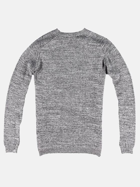 emilio adani Herren Rundhals Pullover in Silbergrau emilio adani Herren Rundhals Pullover in Silbergrau