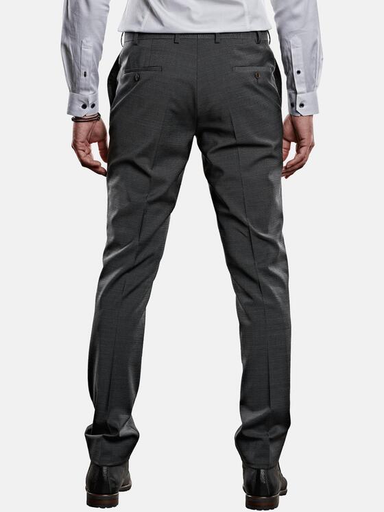 emilio adani Herren Ministruktur Anzughose slim fit in Granitgrau emilio adani Herren Ministruktur Anzughose slim fit in Granitgrau