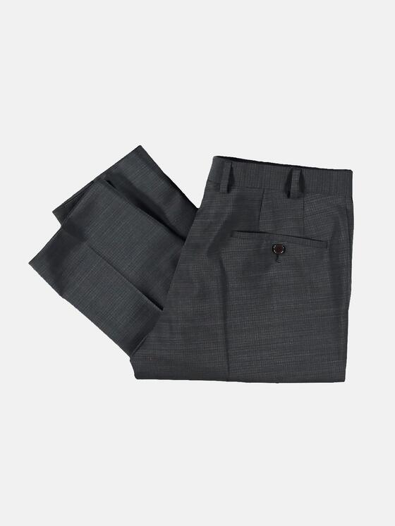 emilio adani Herren Ministruktur Anzughose slim fit in Granitgrau emilio adani Herren Ministruktur Anzughose slim fit in Granitgrau