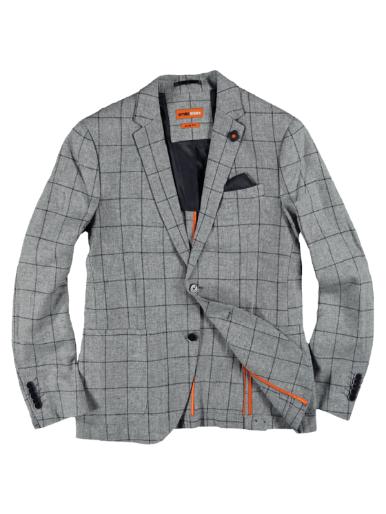 emilio adani Herren Freizeit-Sakko slim fit in Mausgrau emilio adani Herren Freizeit-Sakko slim fit in Mausgrau