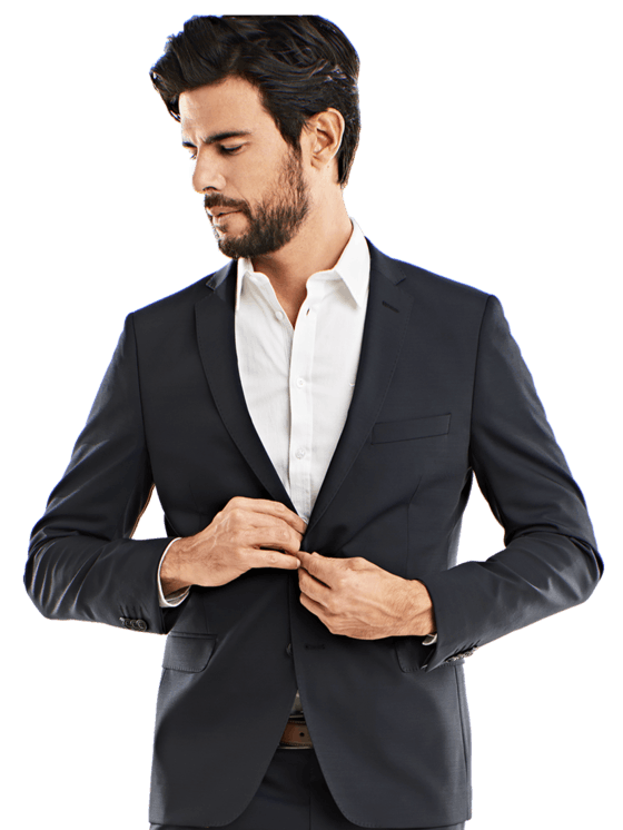 emilio adani Herren Anzugsakko slim fit in Saphirblau emilio adani Herren Anzugsakko slim fit in Saphirblau