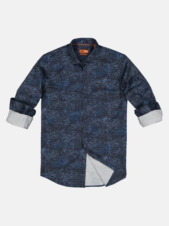 emilio adani Herren Hemd langarm in Saphirblau emilio adani Herren Hemd langarm in Saphirblau