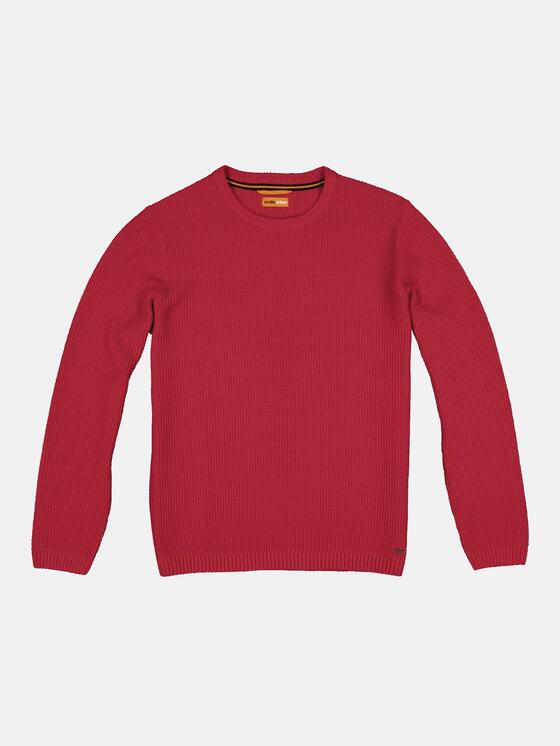 emilio adani Herren Rundhals Pullover in Feuerrot emilio adani Herren Rundhals Pullover in Feuerrot