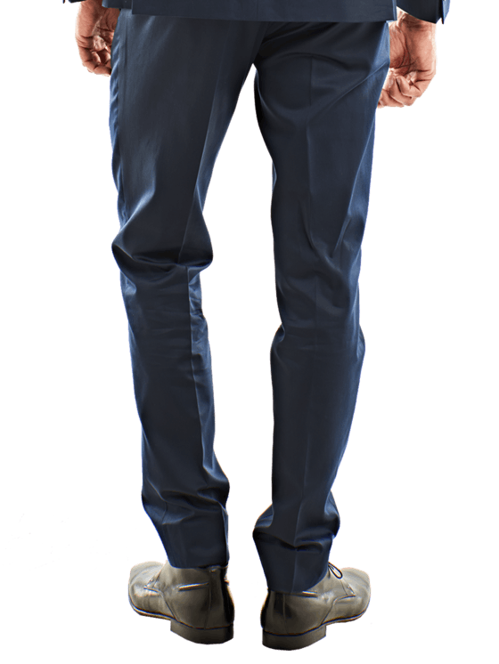 emilio adani Herren Anzughose slim fit in Saphirblau emilio adani Herren Anzughose slim fit in Saphirblau