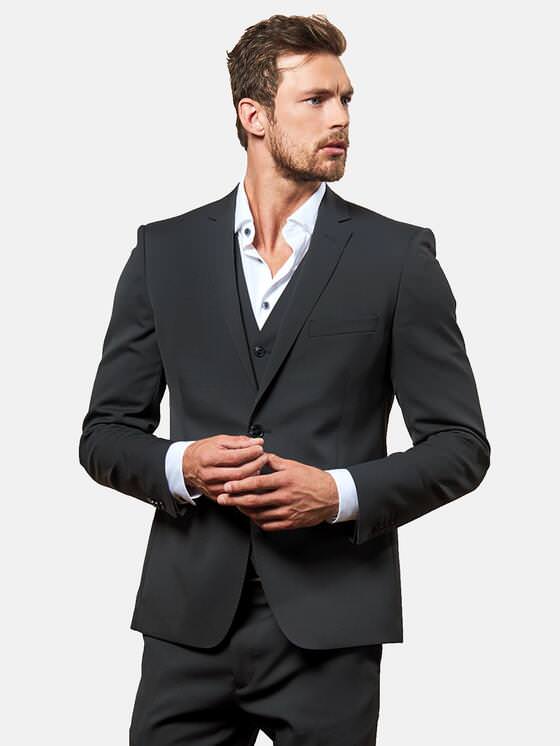 emilio adani Herren Anzugsakko slim fit in Schwarz emilio adani Herren Anzugsakko slim fit in Schwarz