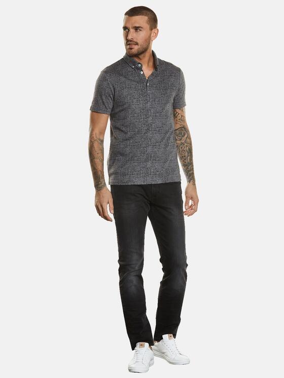 emilio adani Herren Poloshirt in Kieselgrau emilio adani Herren Poloshirt in Kieselgrau