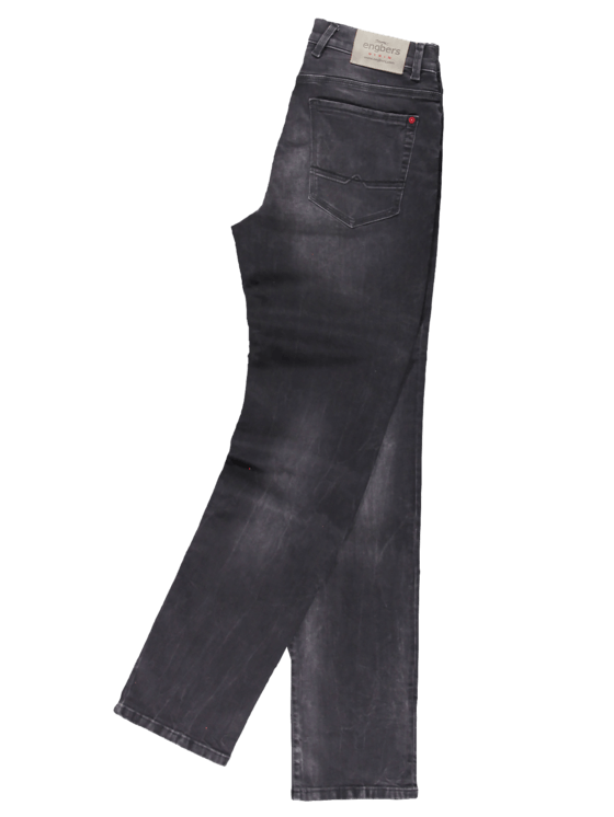 engbers Soft-Touch-Denim Jeans mit rauer Optik engbers Soft-Touch-Denim Jeans mit rauer Optik