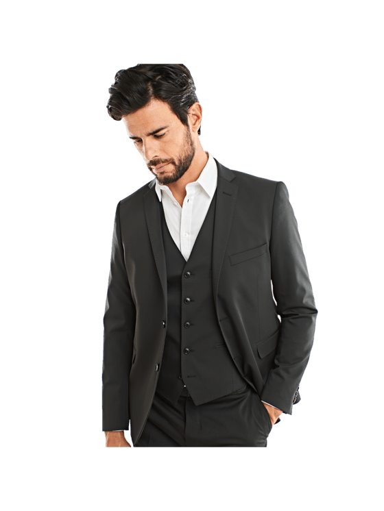 emilio adani Herren Anzugsakko slim fit in Schwarz emilio adani Herren Anzugsakko slim fit in Schwarz