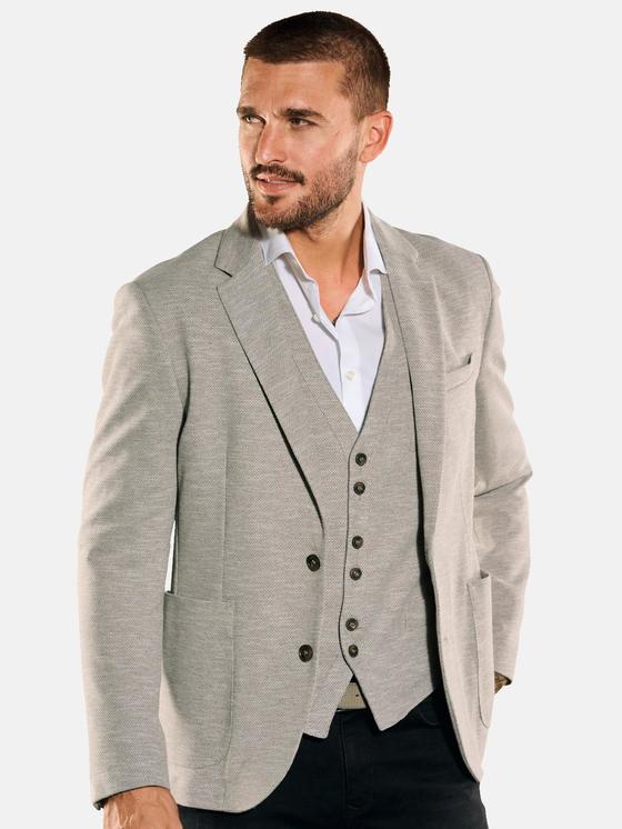 emilio adani Herren Freizeit-Sakko slim fit in Beige emilio adani Herren Freizeit-Sakko slim fit in Beige