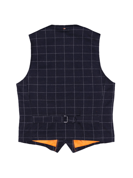emilio adani Herren Sakkoweste mit Gitternetzkaro in Schwarz emilio adani Herren Sakkoweste mit Gitternetzkaro in Schwarz
