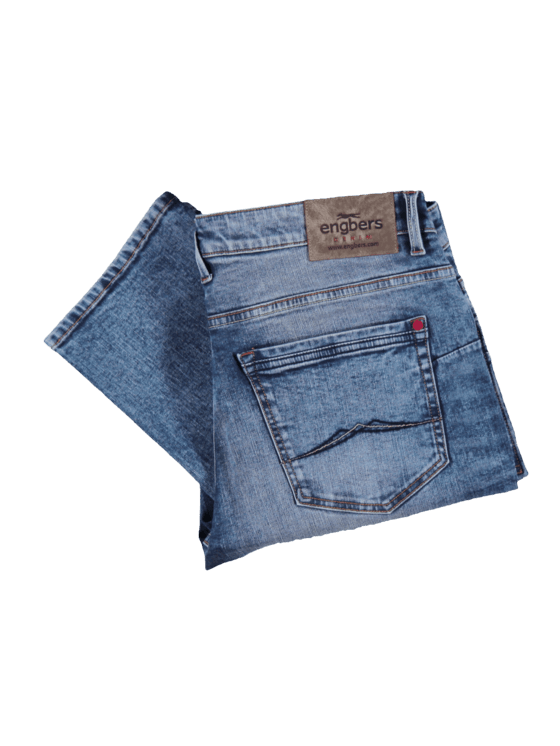engbers Helle High Stretch Jeans mit Waschungen engbers Helle High Stretch Jeans mit Waschungen