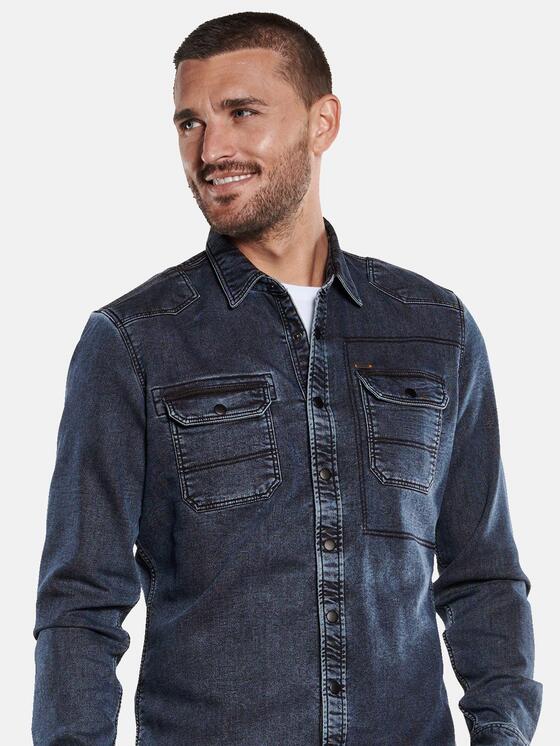 emilio adani Herren Hemd uni in Saphirblau emilio adani Herren Hemd uni in Saphirblau