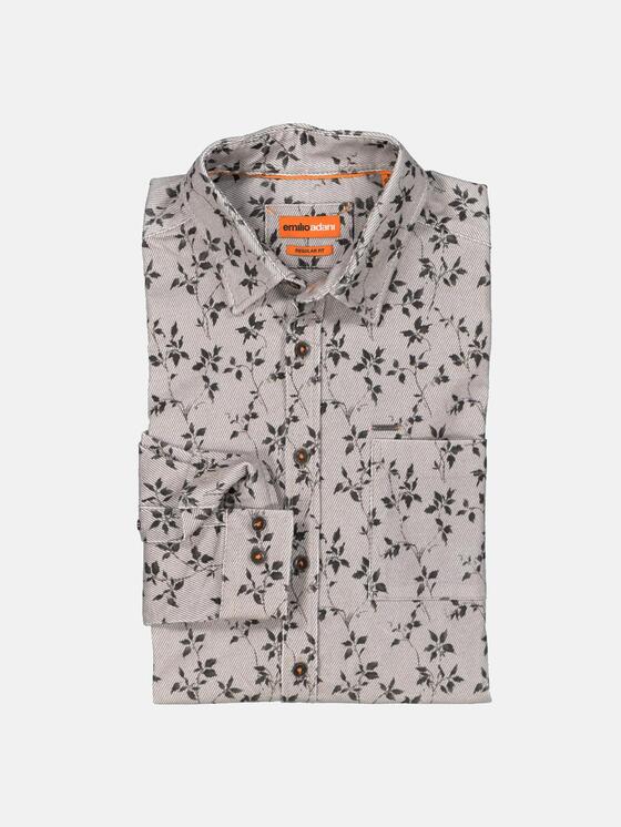 emilio adani Herren Hemd langarm in Beige emilio adani Herren Hemd langarm in Beige