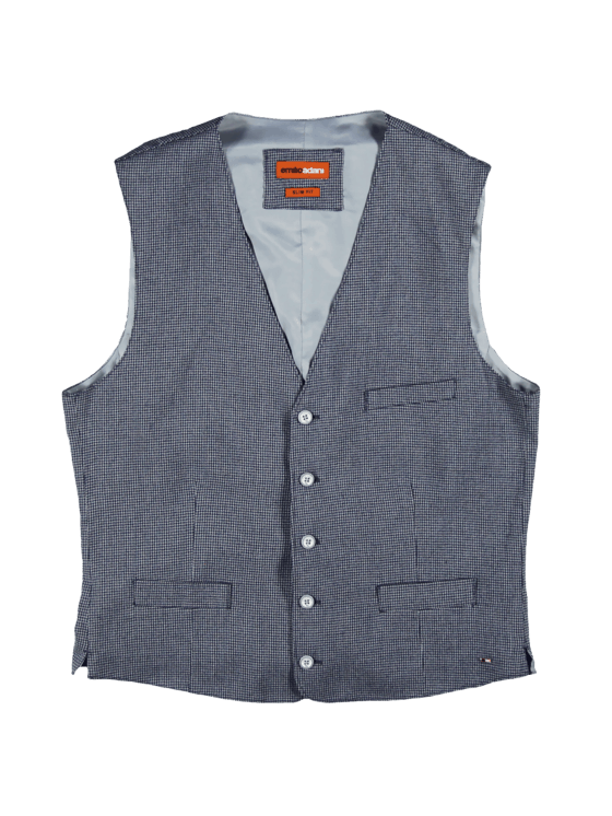 emilio adani Herren Minimalstruktur Sakko-Weste in Royalblau emilio adani Herren Minimalstruktur Sakko-Weste in Royalblau