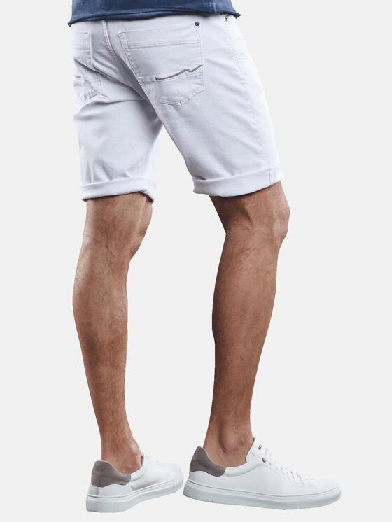 emilio adani Weiße Denim Short mit modischen Destroys emilio adani Weiße Denim Short mit modischen Destroys