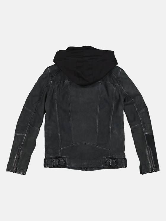emilio adani Herren Lederjacke in Saphirblau emilio adani Herren Lederjacke in Saphirblau
