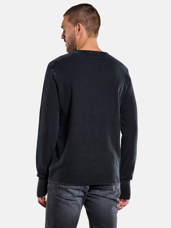 emilio adani Herren Rundhals Pullover in Saphirblau emilio adani Herren Rundhals Pullover in Saphirblau