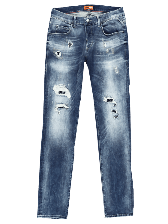 emilio adani Superstretch Jeans mit modischen Destroys emilio adani Superstretch Jeans mit modischen Destroys