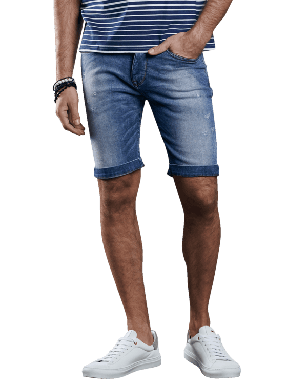 emilio adani Stretch Bermuda im Used-Look emilio adani Stretch Bermuda im Used-Look