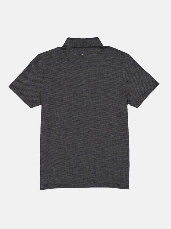 emilio adani Herren Polo-Shirt gemustert in Anthrazit emilio adani Herren Polo-Shirt gemustert in Anthrazit