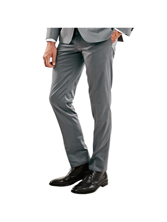 emilio adani Herren Anzughose slim fit in Kieselgrau emilio adani Herren Anzughose slim fit in Kieselgrau