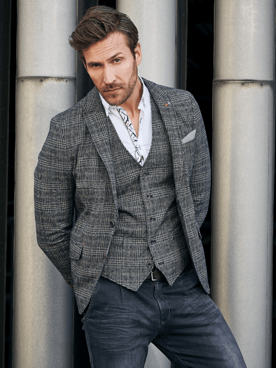 emilio adani Modisch kariertes Sakko Slim Fit emilio adani Modisch kariertes Sakko Slim Fit