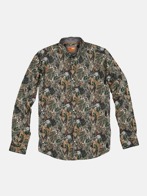 emilio adani Herren Hemd langarm in Khaki emilio adani Herren Hemd langarm in Khaki