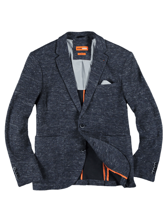 emilio adani Herren Freizeit-Sakko slim fit in Marineblau emilio adani Herren Freizeit-Sakko slim fit in Marineblau