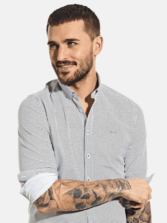 emilio adani Modisches Langarmhemd mit Comfort-Stretch-Anteil emilio adani Modisches Langarmhemd mit Comfort-Stretch-Anteil