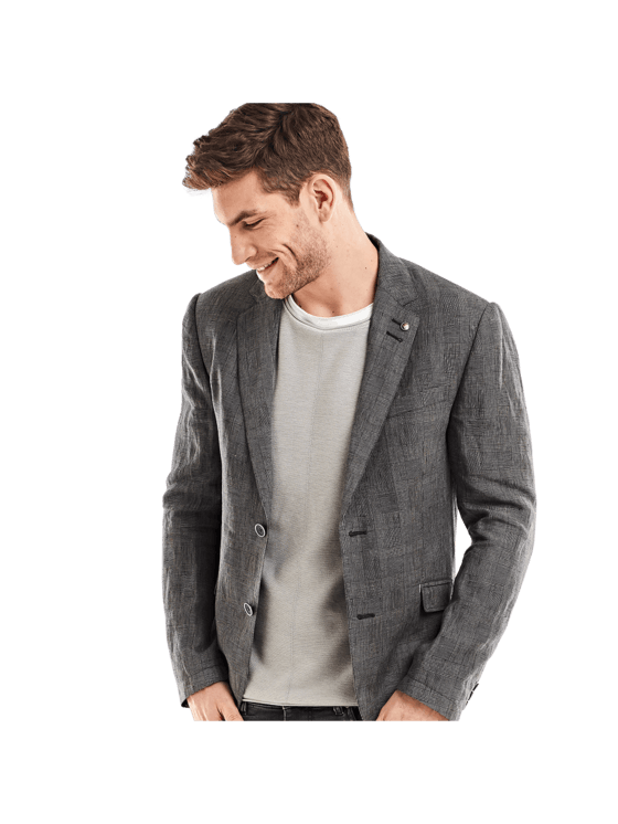 emilio adani Herren Freizeit-Sakko slim fit in Zementgrau emilio adani Herren Freizeit-Sakko slim fit in Zementgrau