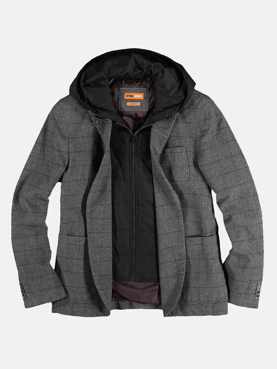 emilio adani Herren Freizeit-Sakko slim fit in Anthrazit emilio adani Herren Freizeit-Sakko slim fit in Anthrazit
