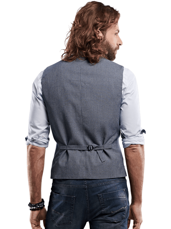 emilio adani Herren Minimalstruktur Sakko-Weste in Royalblau emilio adani Herren Minimalstruktur Sakko-Weste in Royalblau