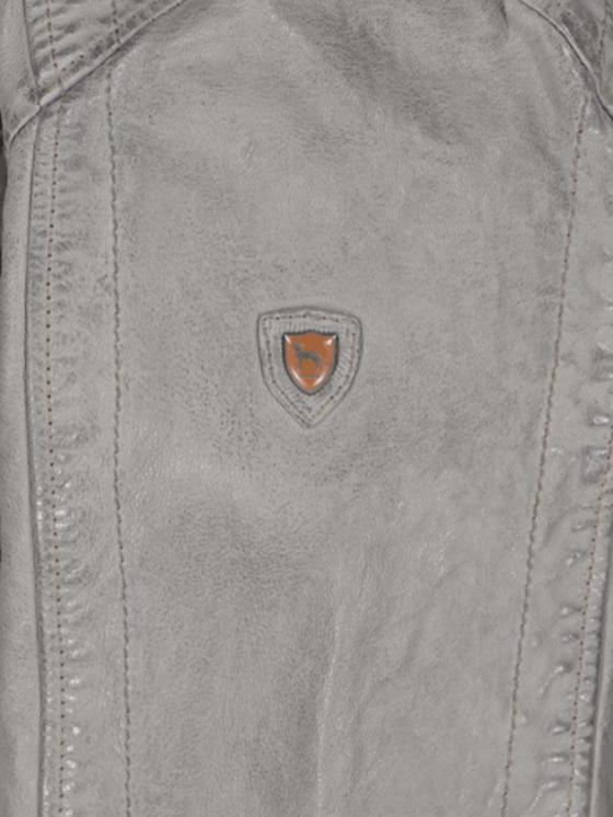 emilio adani Herren Lederjacke mit abnehmbarer Kapuze in Mausgrau emilio adani Herren Lederjacke mit abnehmbarer Kapuze in Mausgrau