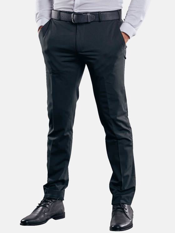 emilio adani Herren Anzughose slim fit in Schwarz emilio adani Herren Anzughose slim fit in Schwarz