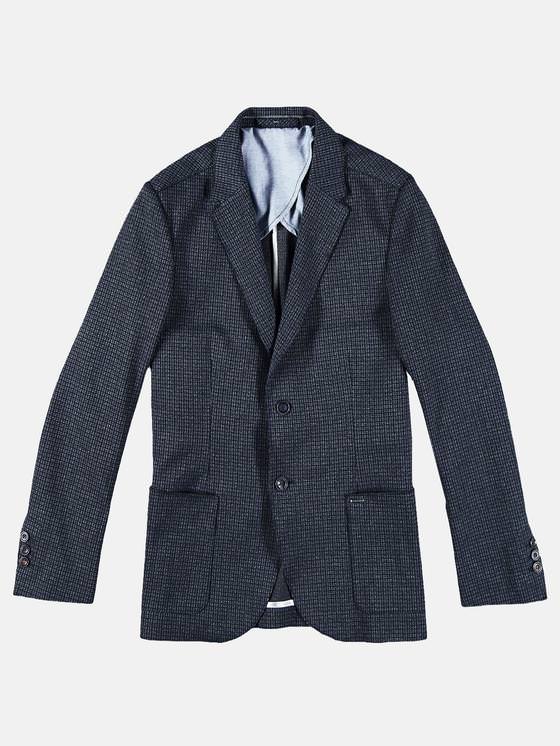 emilio adani Herren elastisches Sakko mit lässiger Kantenverarbeitung in Marineblau emilio adani Herren elastisches Sakko mit lässiger Kantenverarbeitung in Marineblau