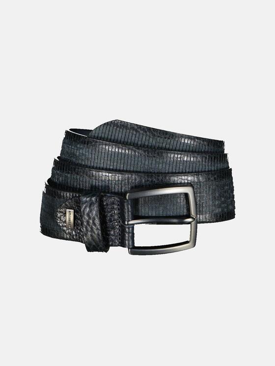 emilio adani Herren Ledergürtel in Saphirblau emilio adani Herren Ledergürtel in Saphirblau