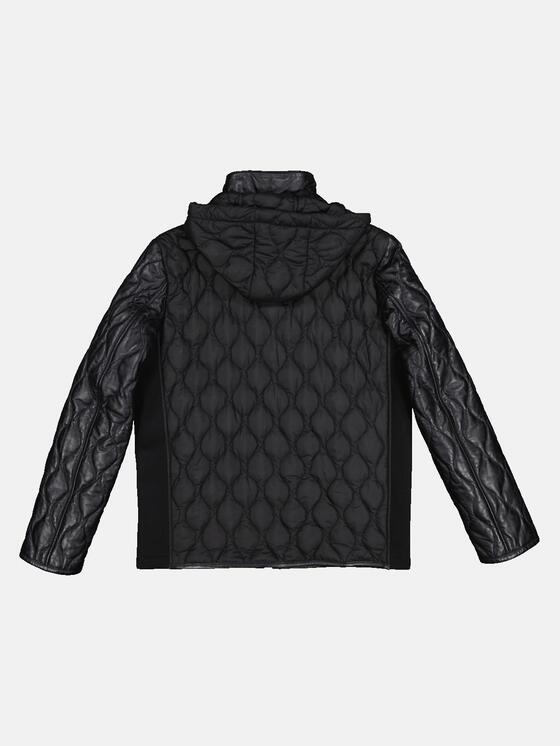 emilio adani Herren Lederjacke in Schwarz emilio adani Herren Lederjacke in Schwarz