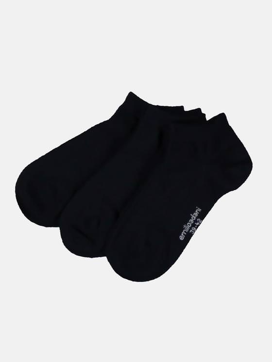 emilio adani Herren Sneakersocken 3er Pack in Saphirblau emilio adani Herren Sneakersocken 3er Pack in Saphirblau