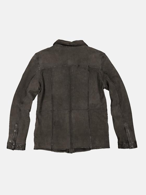 emilio adani Herren Lederjacke slim fit in Dunkelbraun emilio adani Herren Lederjacke slim fit in Dunkelbraun