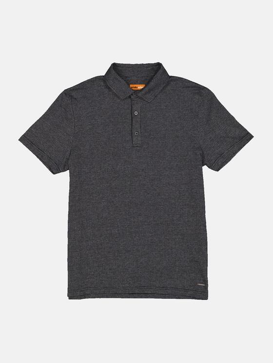 emilio adani Herren Polo-Shirt gemustert in Anthrazit emilio adani Herren Polo-Shirt gemustert in Anthrazit