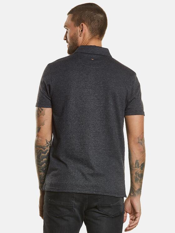 emilio adani Herren Polo-Shirt gemustert in Anthrazit emilio adani Herren Polo-Shirt gemustert in Anthrazit
