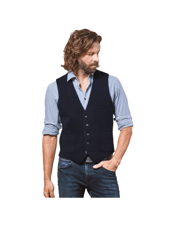emilio adani Herren Sakkoweste in Marineblau emilio adani Herren Sakkoweste in Marineblau