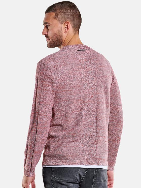 emilio adani Herren Rundhals Pullover in Feuerrot emilio adani Herren Rundhals Pullover in Feuerrot