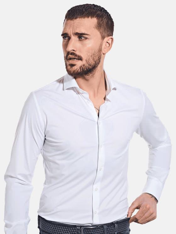 emilio adani Herren Hemd uni in Reinweiss emilio adani Herren Hemd uni in Reinweiss