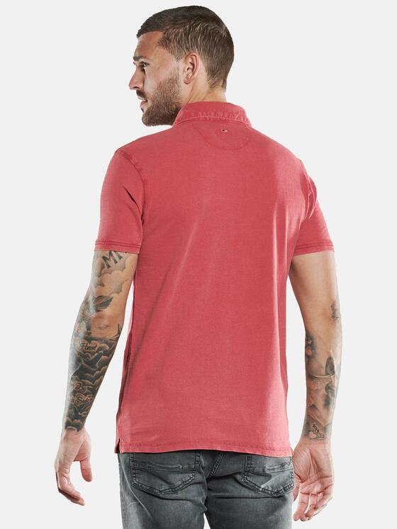 emilio adani Herren Poloshirt in Pastellrot emilio adani Herren Poloshirt in Pastellrot