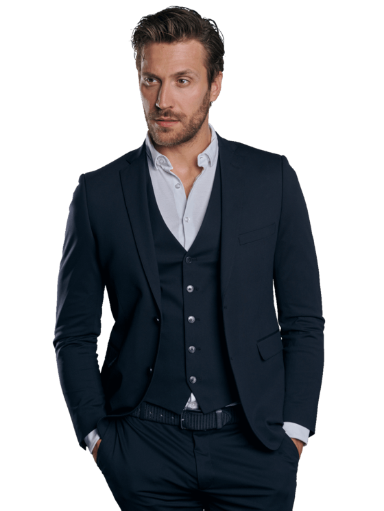 emilio adani Herren Anzugsakko slim fit in Saphirblau emilio adani Herren Anzugsakko slim fit in Saphirblau