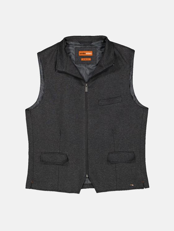 emilio adani Herren Sakko-Weste slim fit in Anthrazit emilio adani Herren Sakko-Weste slim fit in Anthrazit