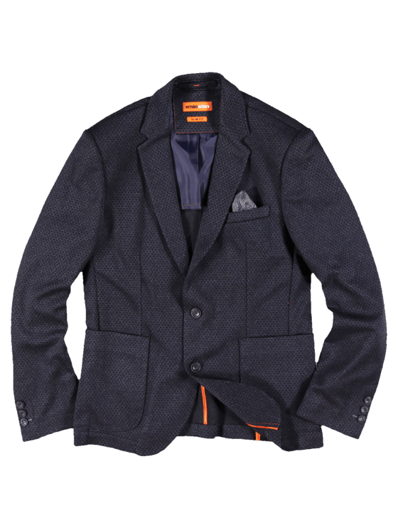 emilio adani Herren Freizeit-Sakko mit aufgesetzten Taschen in Saphirblau emilio adani Herren Freizeit-Sakko mit aufgesetzten Taschen in Saphirblau