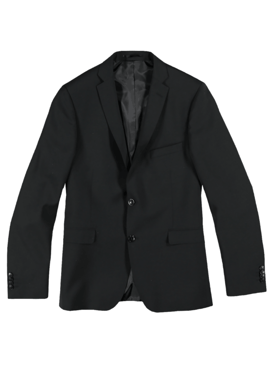 emilio adani Herren schlankes Business-Sakko in Schwarz emilio adani Herren schlankes Business-Sakko in Schwarz