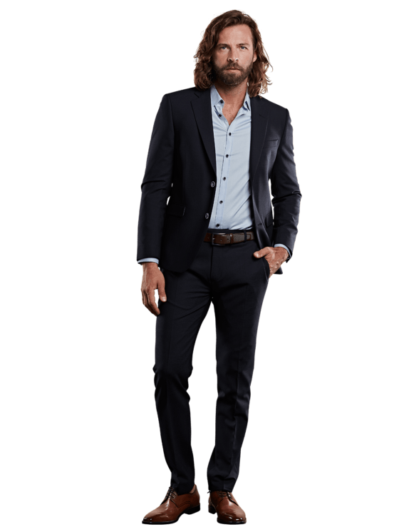 emilio adani Herren smartes Business-Sakko in Saphirblau emilio adani Herren smartes Business-Sakko in Saphirblau